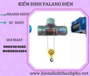 Hình ảnh kiểm định Palang điện