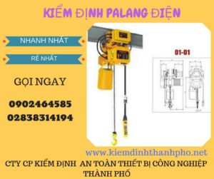 Hình ảnh kiểm định Palang điện