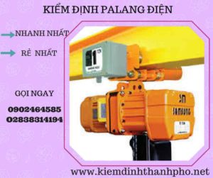 Hình ảnh kiểm định Palang điện