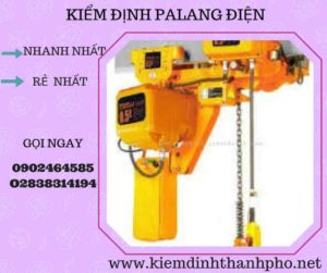 Hình ảnh kiểm định Palang điện