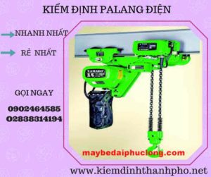 Hình ảnh kiểm định Palang điện