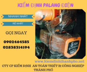 Hình ảnh kiểm định Palang điện