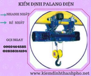 Hình ảnh kiểm định Palang điện