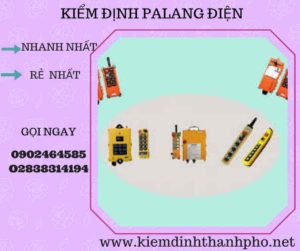 Hình ảnh kiểm định Palang điện