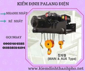 Hình ảnh kiểm định Palang điện