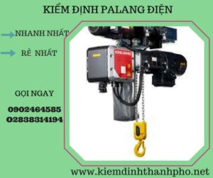 Hình ảnh kiểm định Palang điện