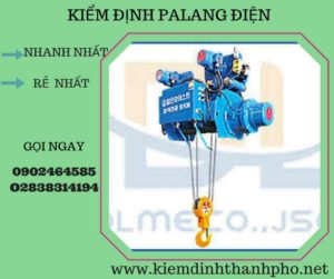 Hình ảnh kiểm định Palang điện