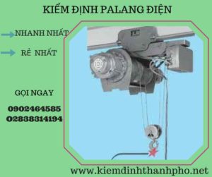 Hình ảnh kiểm định Palang điện