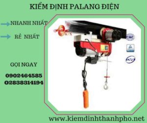 Hình ảnh kiểm định Palang điện