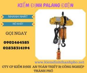 Hình ảnh kiểm định Palang điện