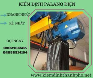 Hình ảnh kiểm định Palang điện