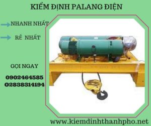 Hình ảnh kiểm định Palang điện