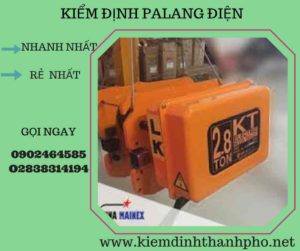 Hình ảnh kiểm định Palang điện