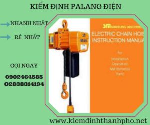 Hình ảnh kiểm định Palang điện