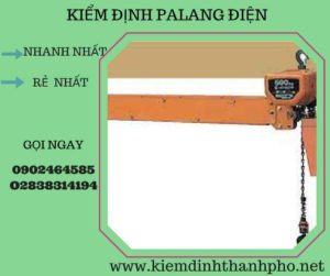 Hình ảnh kiểm định Palang điện