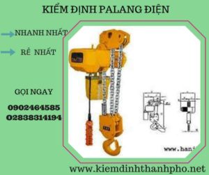 Hình ảnh kiểm định Palang điện