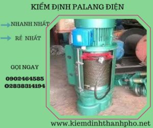 Hình ảnh kiểm định Palang điện