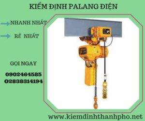 Hình ảnh kiểm định Palang điện