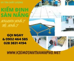 Hình ảnh kiểm định Sàn nâng