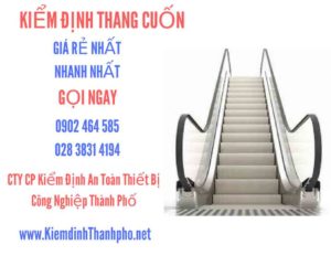 Hình ảnh kiểm định Thang cuốn