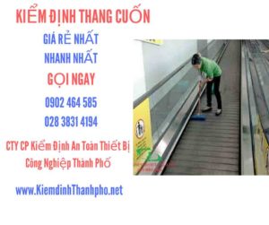 Hình ảnh kiểm định Thang cuốn