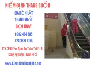 Hình ảnh kiểm định Thang cuốn