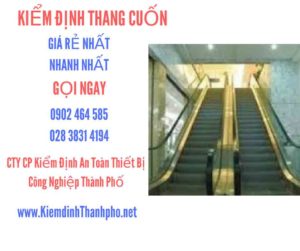 Hình ảnh kiểm định Thang cuốn