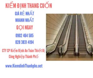 Hình ảnh kiểm định Thang cuốn