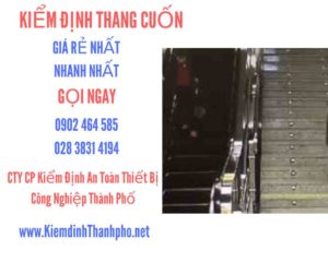 Hình ảnh kiểm định Thang cuốn