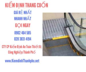 Hình ảnh kiểm định Thang cuốn