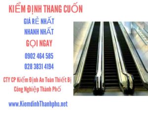 Hình ảnh kiểm định Thang cuốn