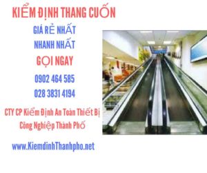 Hình ảnh kiểm định Thang cuốn