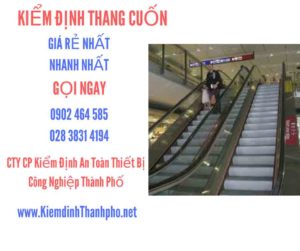 Hình ảnh kiểm định Thang cuốn