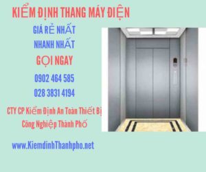 Hình ảnh kiểm định Thang máy điện