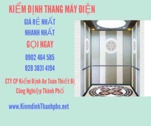 Hình ảnh kiểm định Thang máy điện