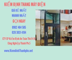 Hình ảnh kiểm định Thang máy điện