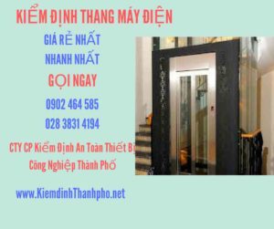 Hình ảnh kiểm định Thang máy điện