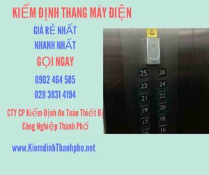 Hình ảnh kiểm định Thang máy điện