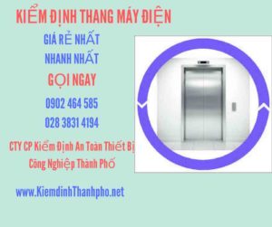 Hình ảnh kiểm định Thang máy điện