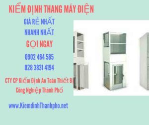 Hình ảnh kiểm định Thang máy điện