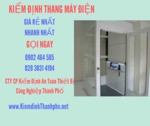 Hình ảnh kiểm định Thang máy điện