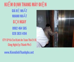 Hình ảnh kiểm định Thang máy điện