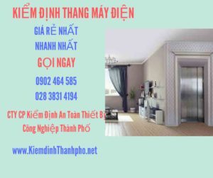 Hình ảnh kiểm định Thang máy điện