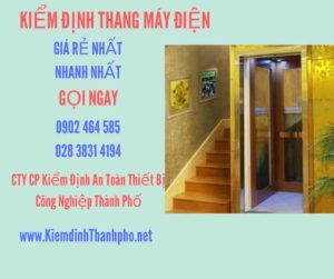 Hình ảnh kiểm định Thang máy điện