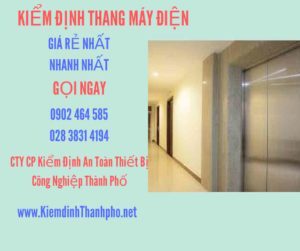 Hình ảnh kiểm định Thang máy điện