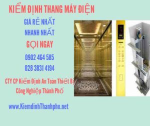 Hình ảnh kiểm định Thang máy điện