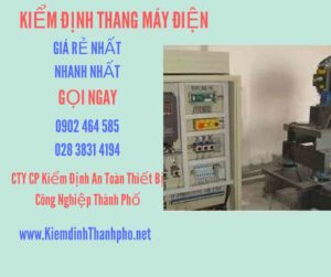 Hình ảnh kiểm định Thang máy điện