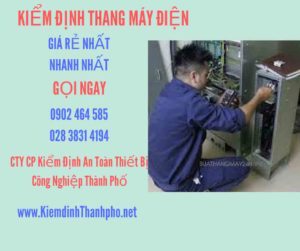 Hình ảnh kiểm định Thang máy điện