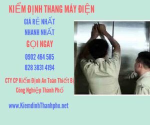 Hình ảnh kiểm định Thang máy điện