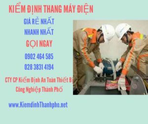 Hình ảnh kiểm định Thang máy điện